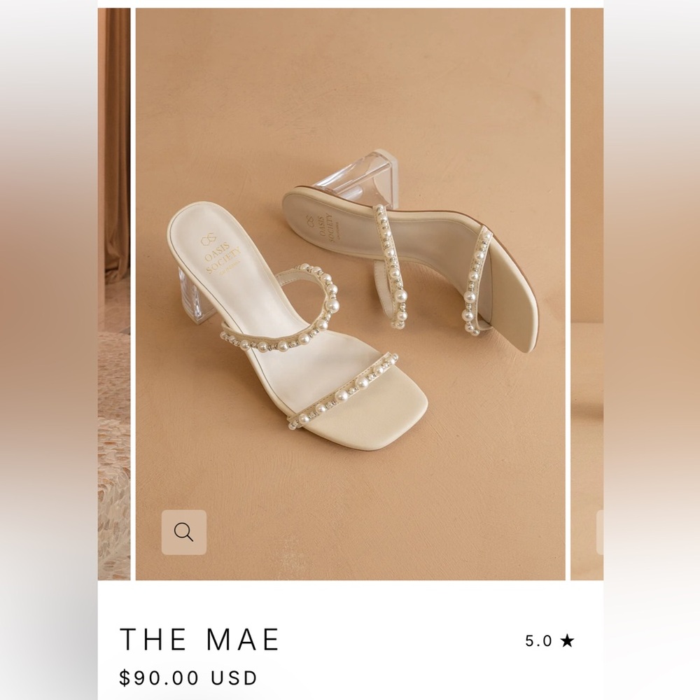 Oasis Society The Mae Bridal Pearl Heels